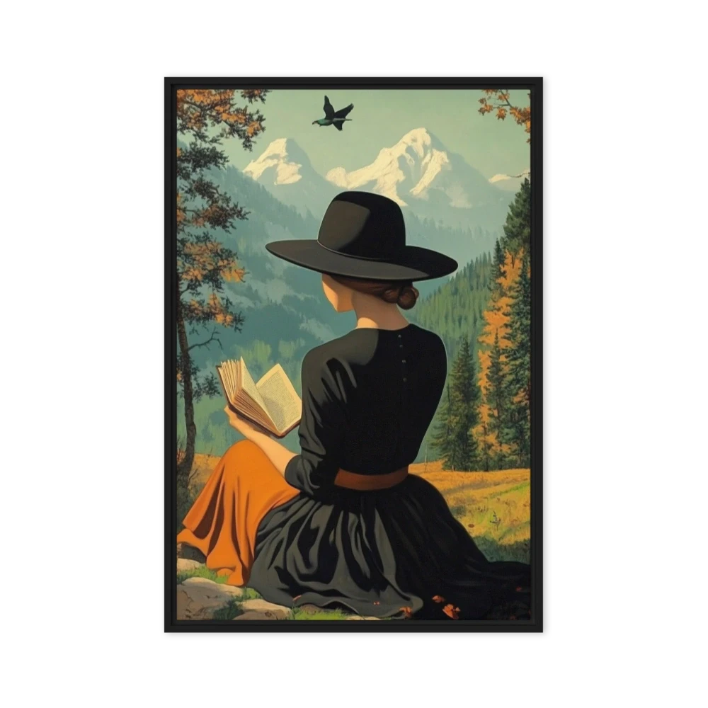 Woman Reading in Nature