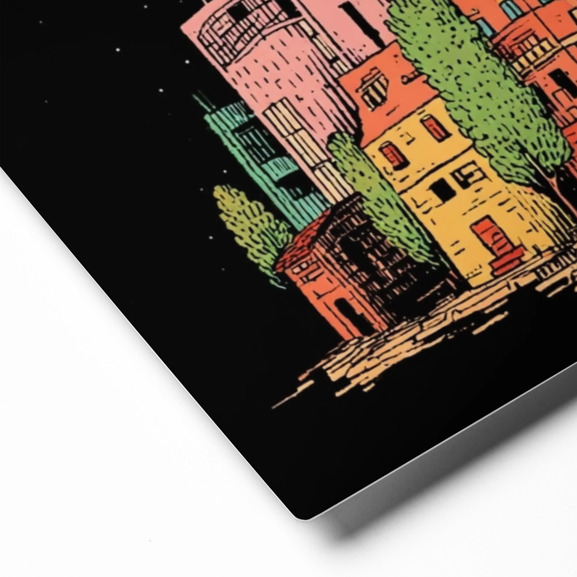 Night Village Stack | Art Print