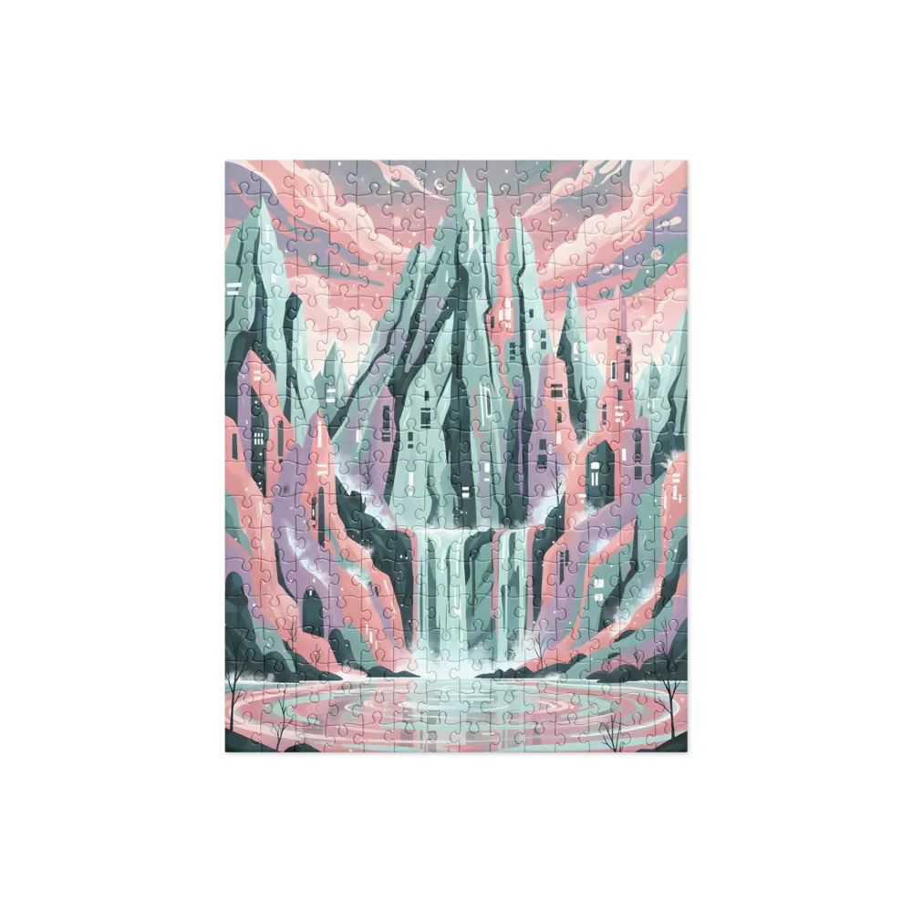 Pastel Falls 
 Jigsaw Puzzle in Tin Box