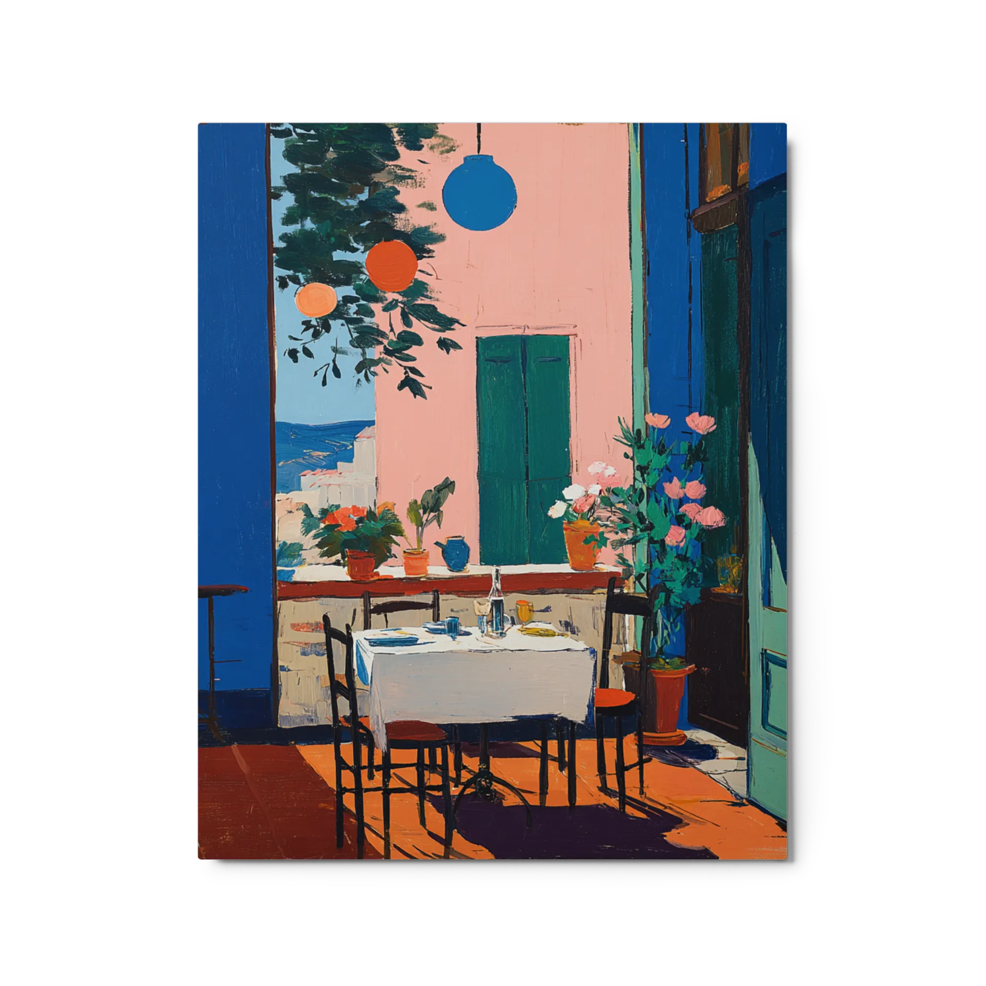 Almuerzo en Azul