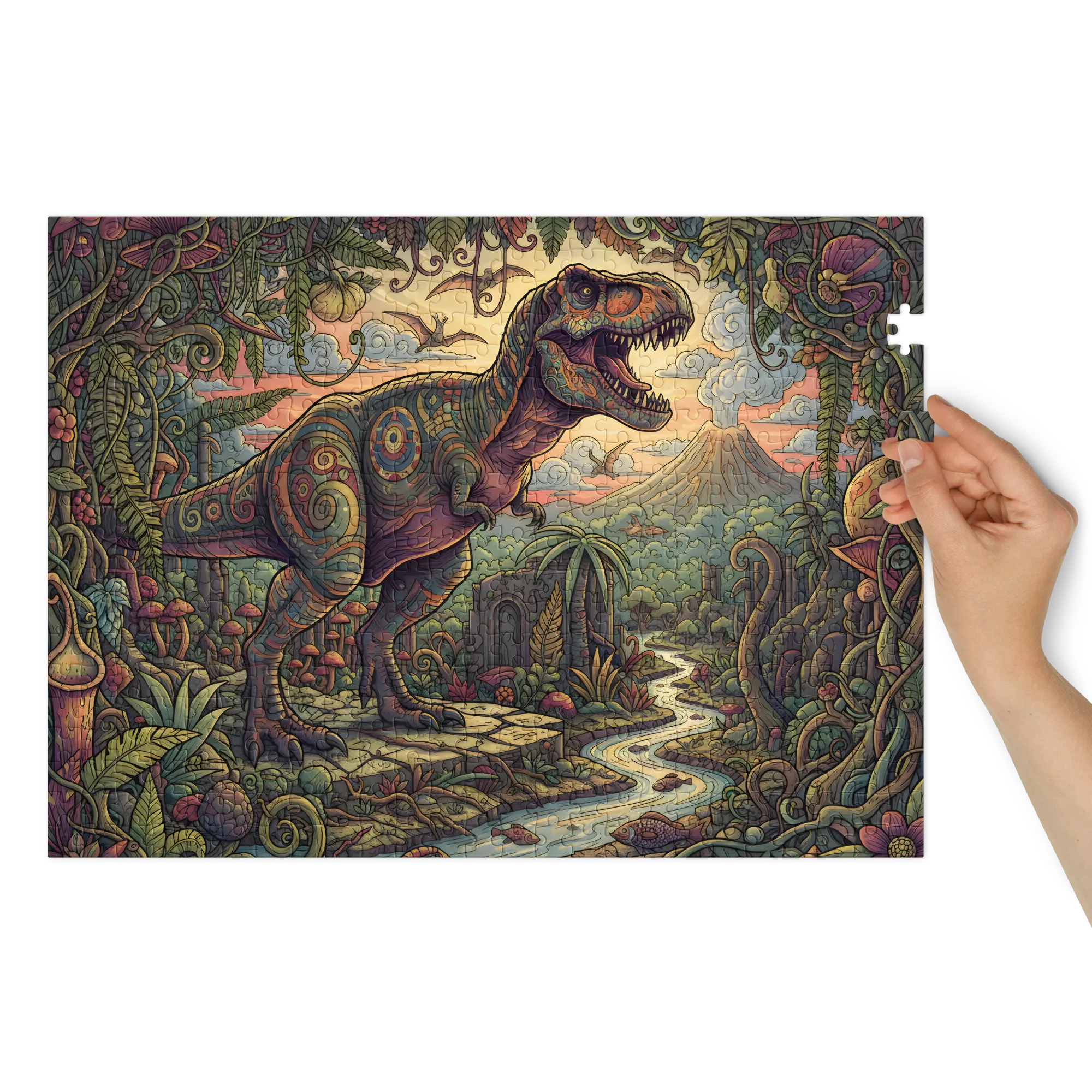Vinebound Tyrannosaurus | Jigsaw Puzzles