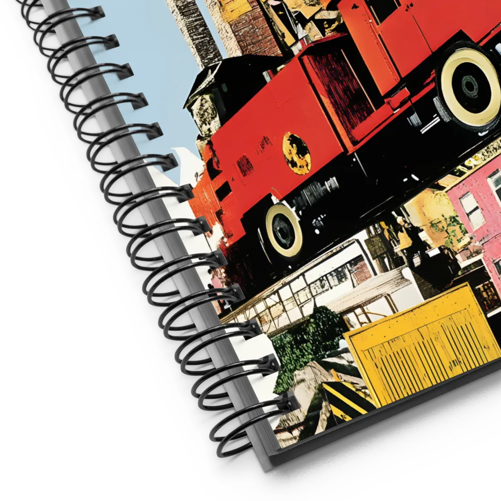 Urban Journey Collage 
 Spiral Notebook | 140 pages