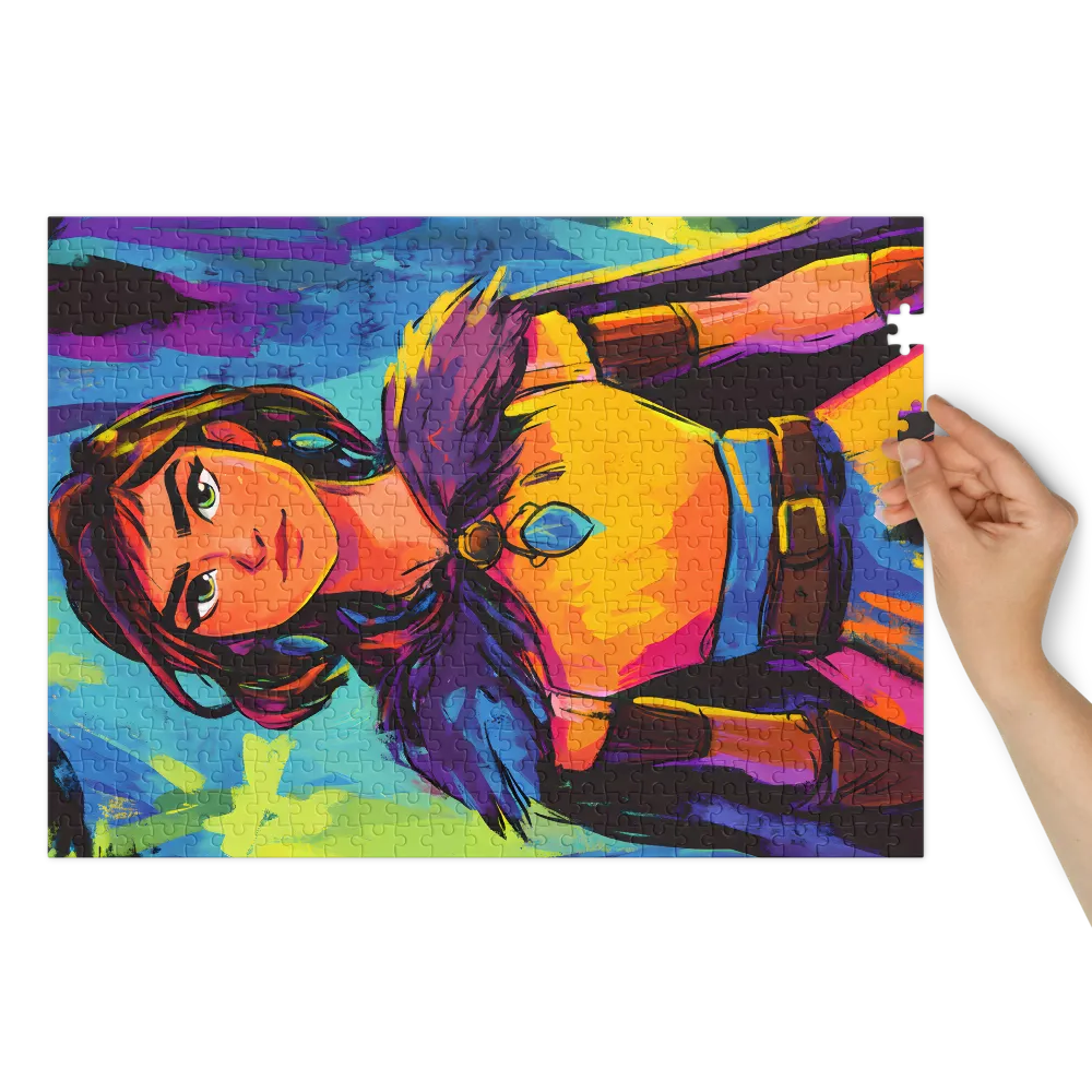 Vibrant Female Character Portrait | Jigsaw Puzzle (252/520 pieces)