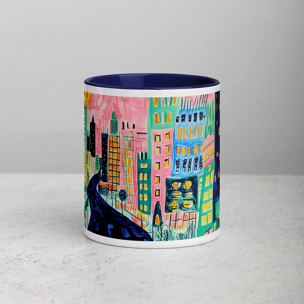 Whimsical City Sunset 
 Mug