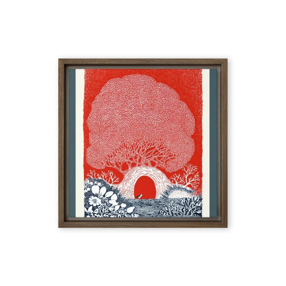 Red Canopy Tree | Art Print