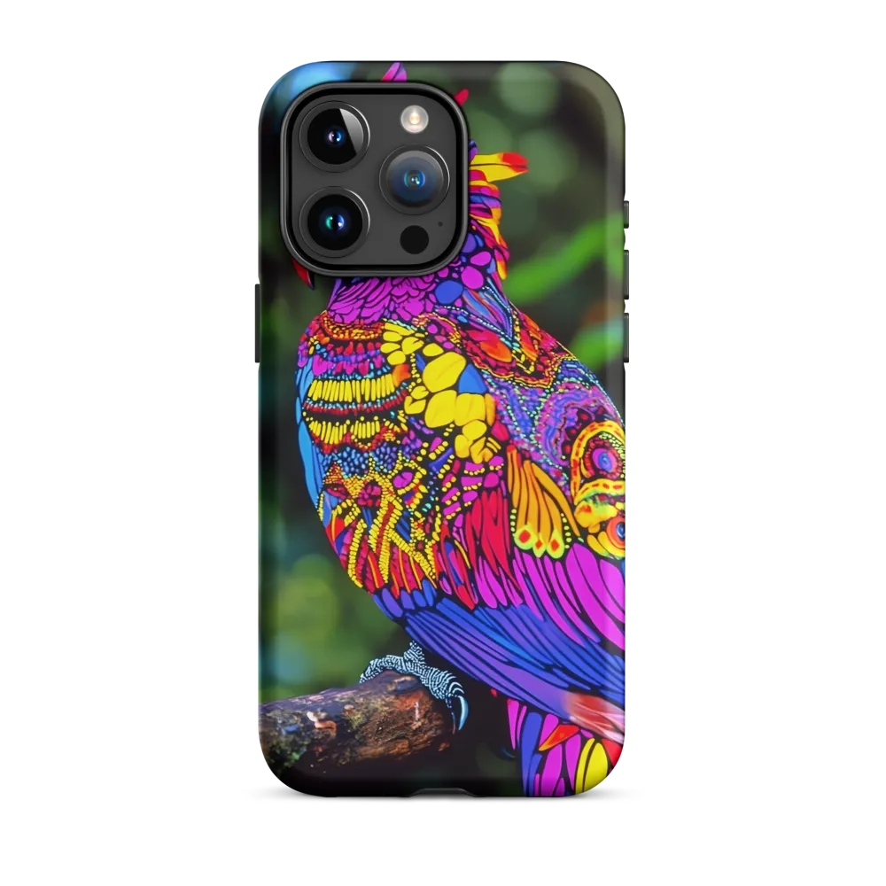 Vibrant Multicolored Parrot Illustration | Phone Case