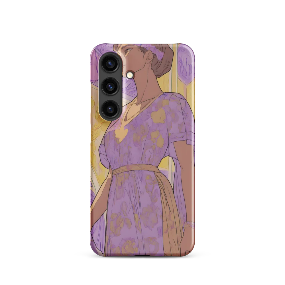 Stylized Figure in Floral Dress | Phone Case