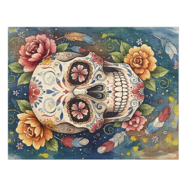 Floral Sugar Skull | Jigsaw Puzzles