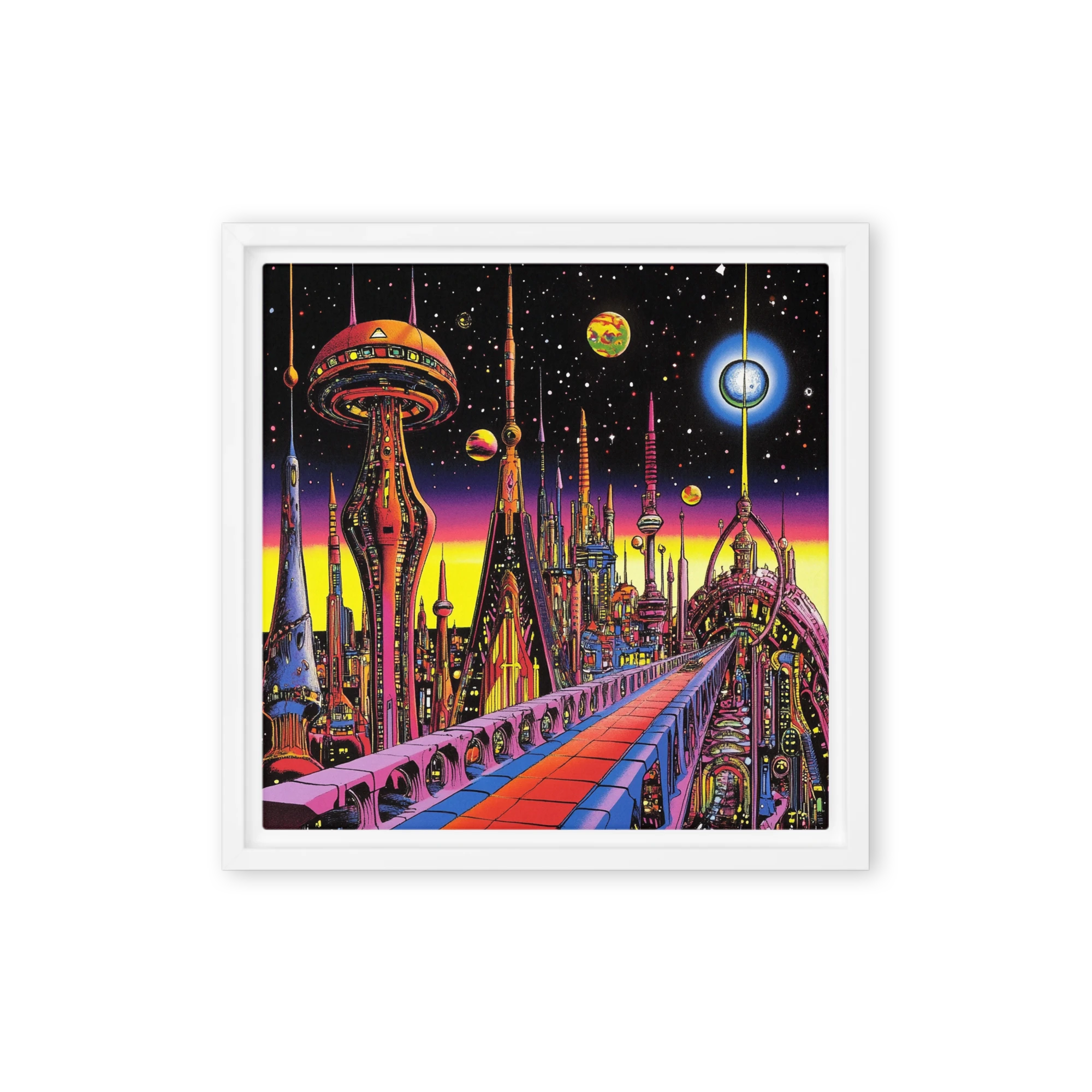 Surreal Futuristic Cityscape