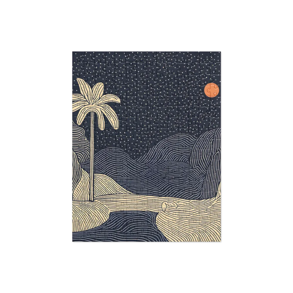 Starry Desert Night 
 Jigsaw Puzzle