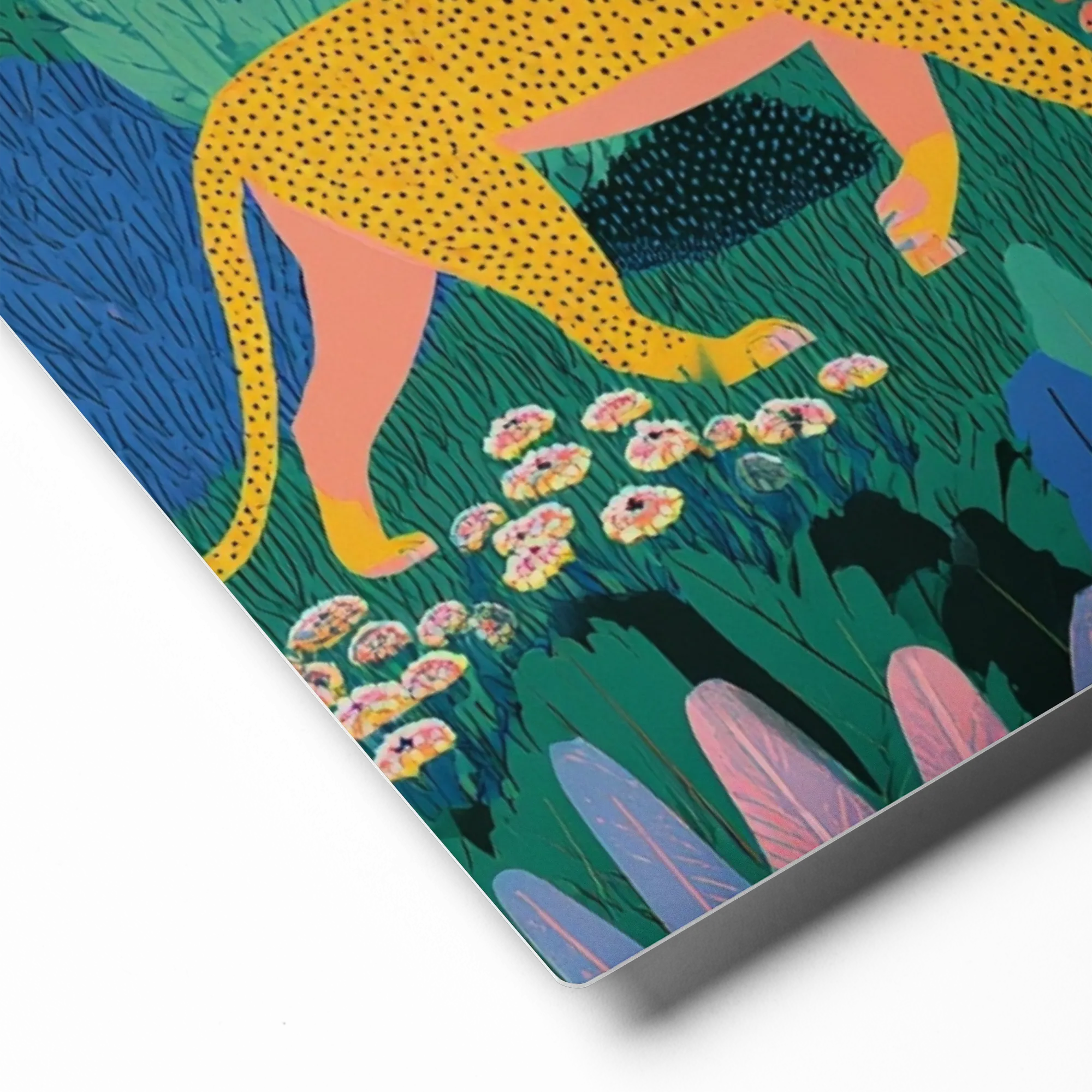 Leopard in the Tropics 
 Canvas | 8″x 8″