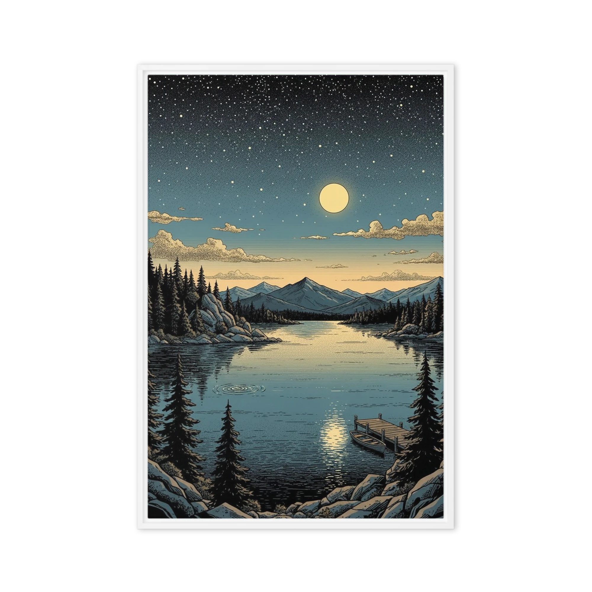 Nocturne on the Lake | Art Print