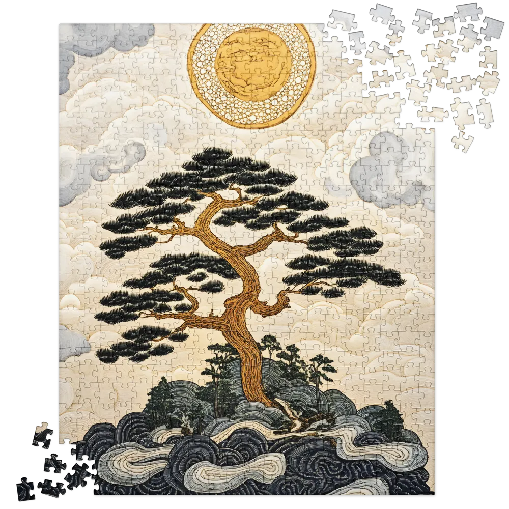 Golden Celestial Pine 
 Jigsaw Puzzle