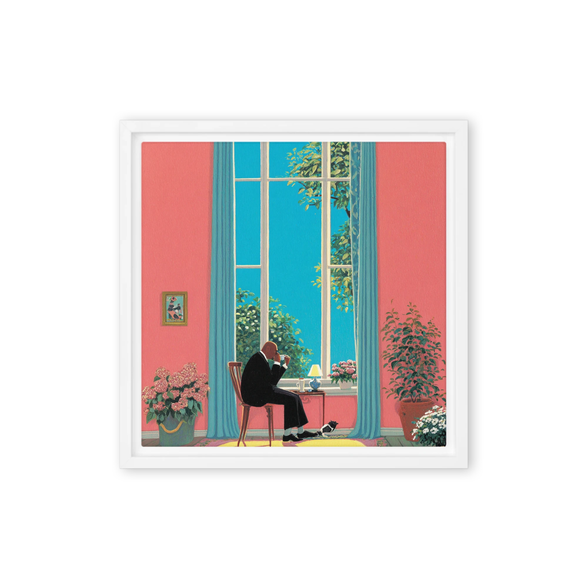Quiet Reflection by the Window