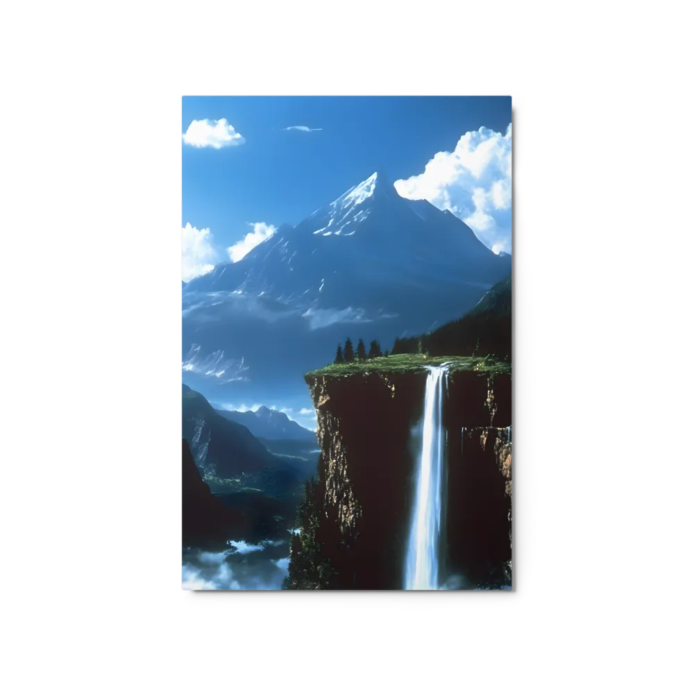 Majestic Mountain Waterfall 
 Canvas | 18″x 26″