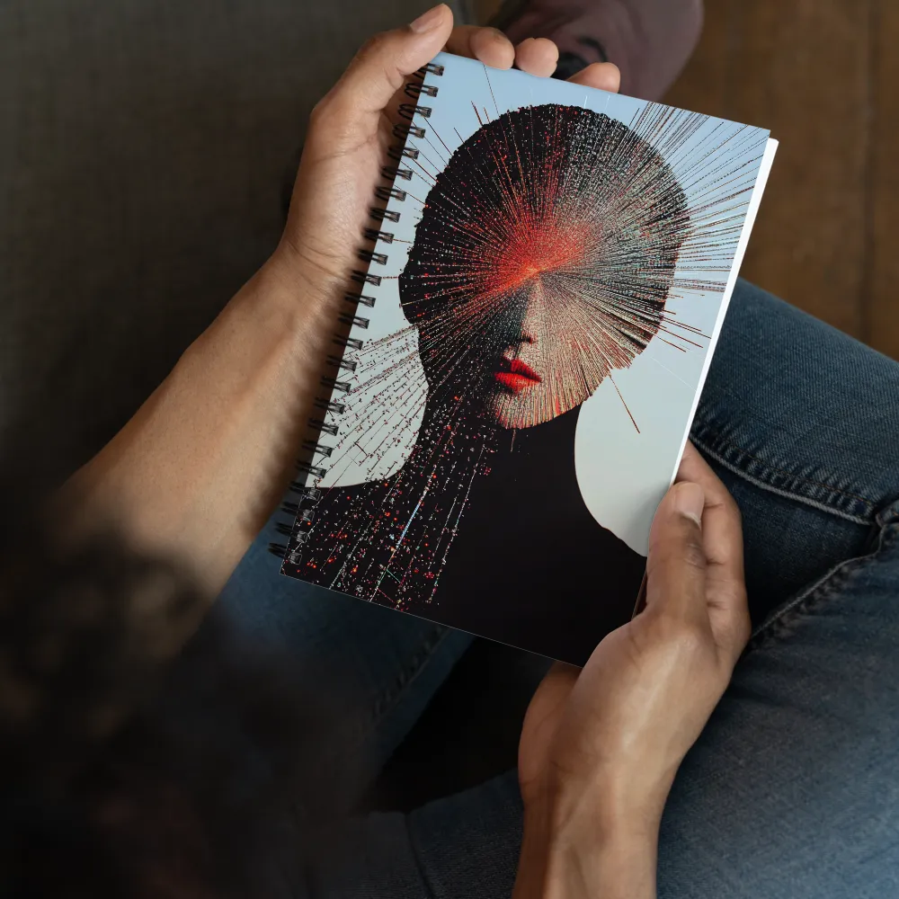 Digital Shattered Gaze 
 Spiral Notebook | 140 pages