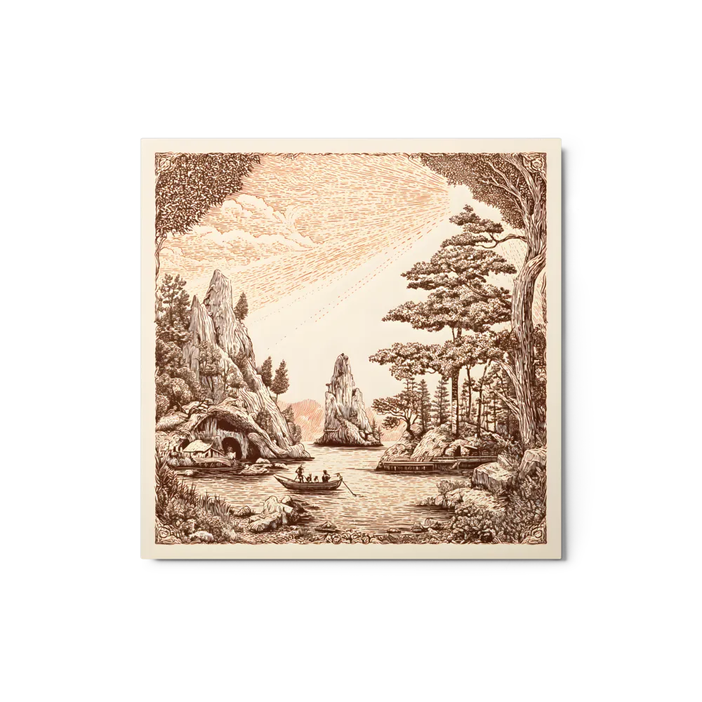 Mystical Engraved Landscape