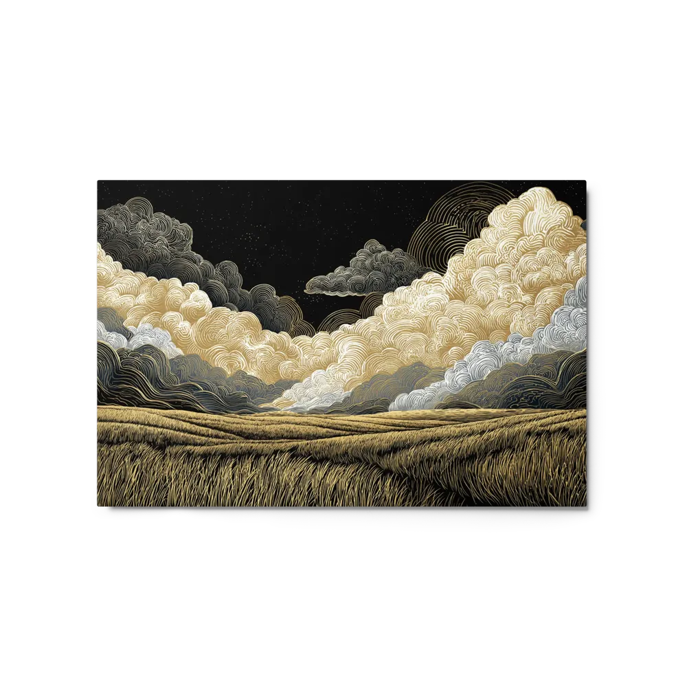 Gilded Clouds Over Fields | Art Print