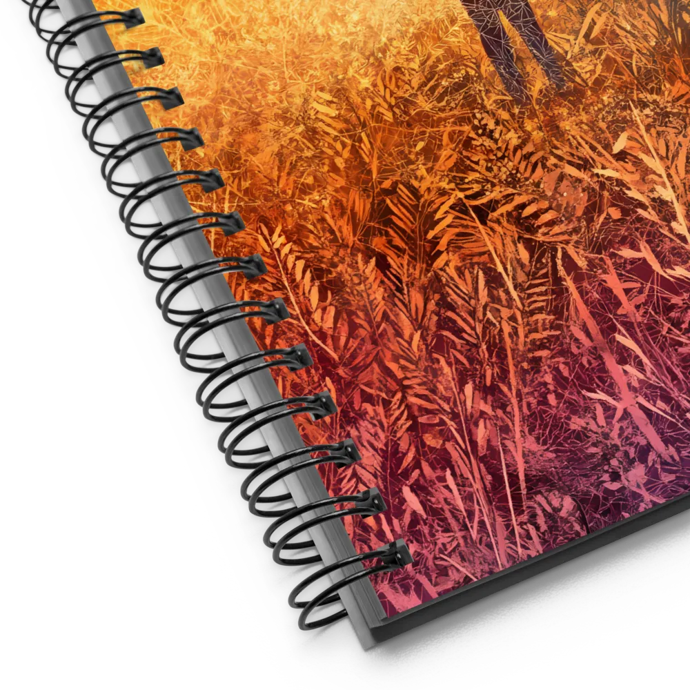 Golden Horizon Silhouette 
 Spiral Notebook | 140 pages