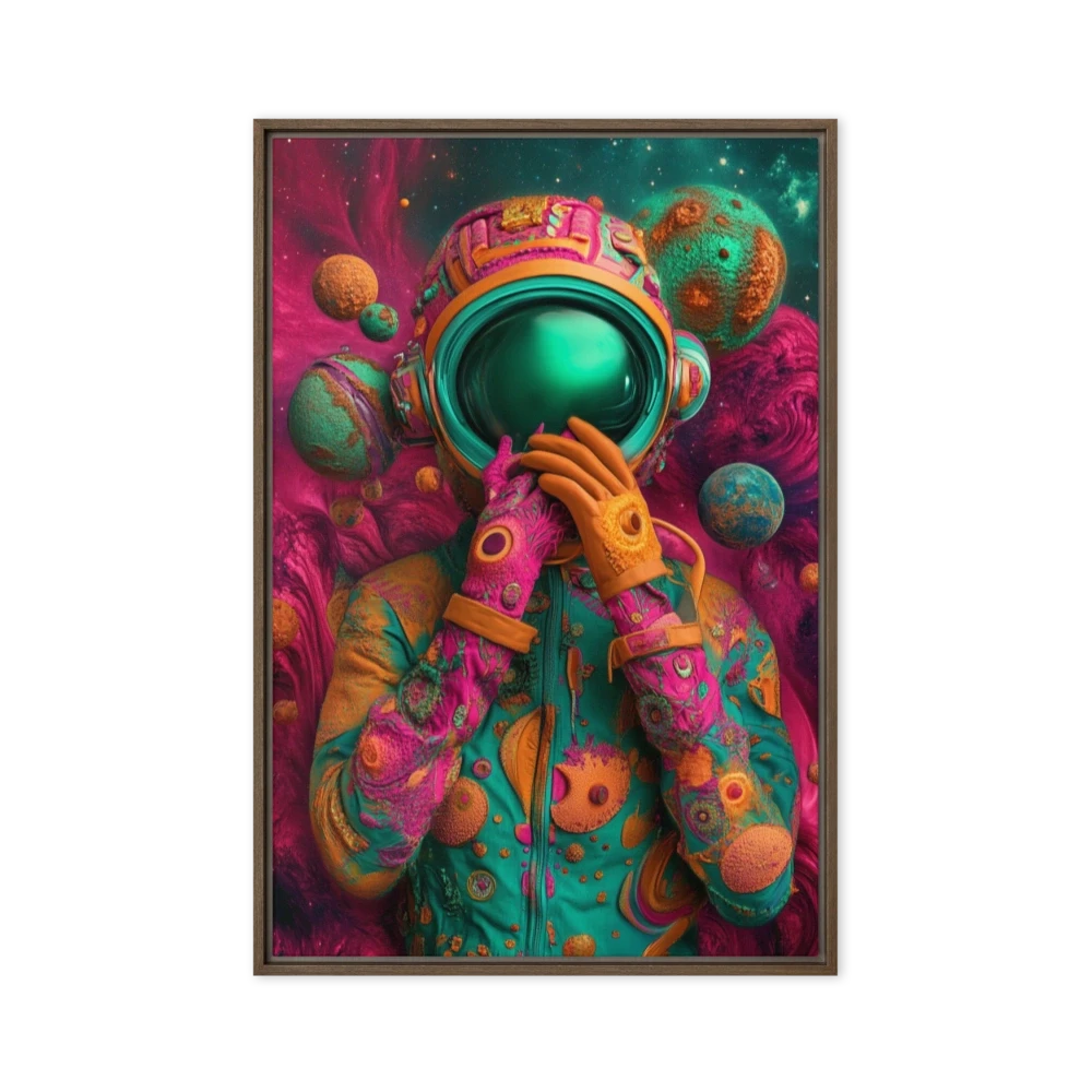Surreal Astronaut in Cosmic Scene