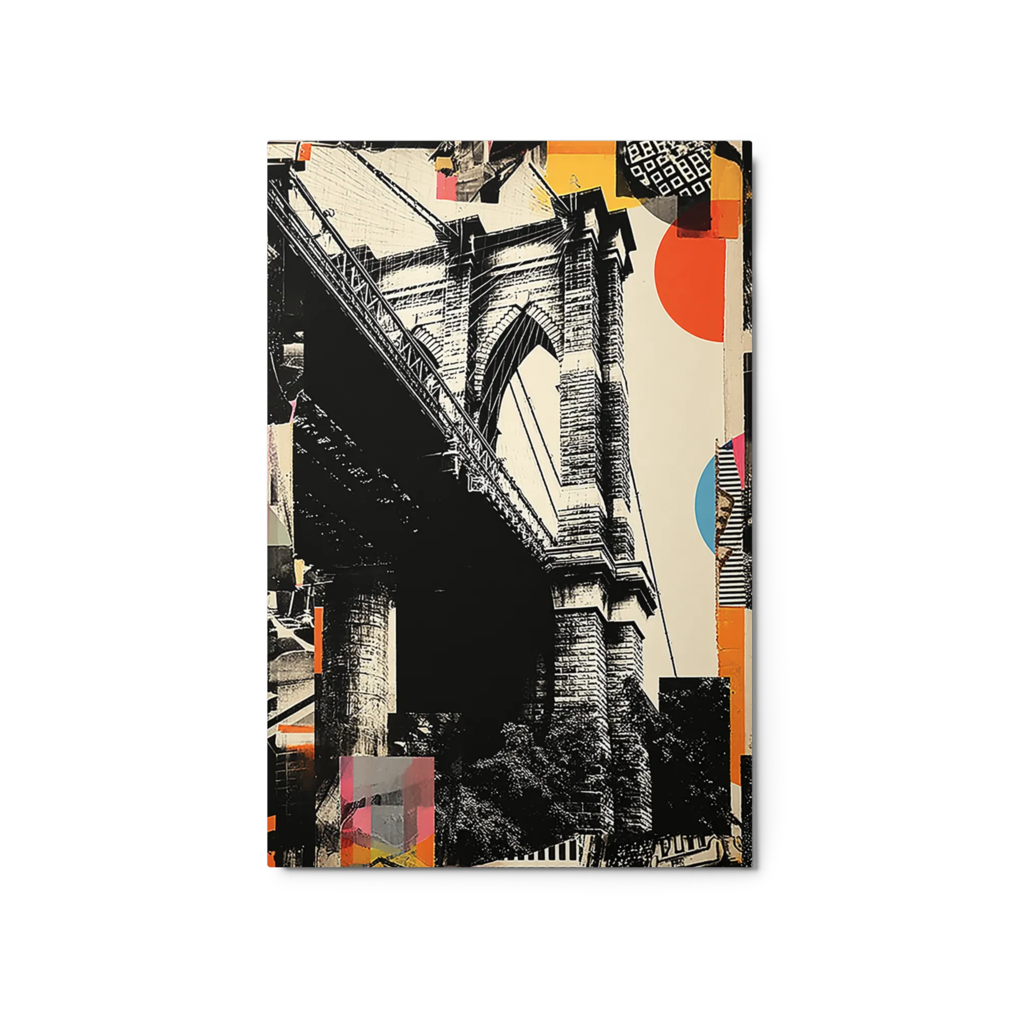 Brooklyn Bridge Abstract Collage