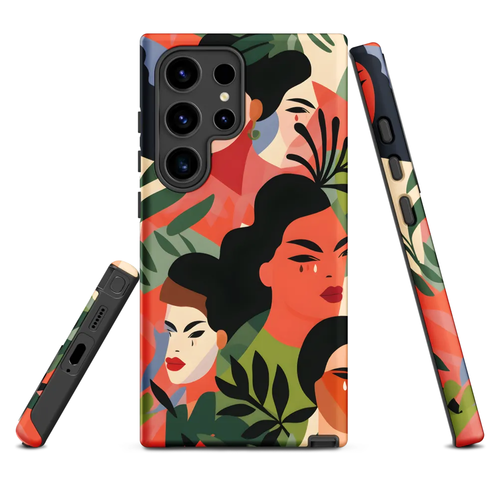 Modern Women and Plants Design | Phone Case