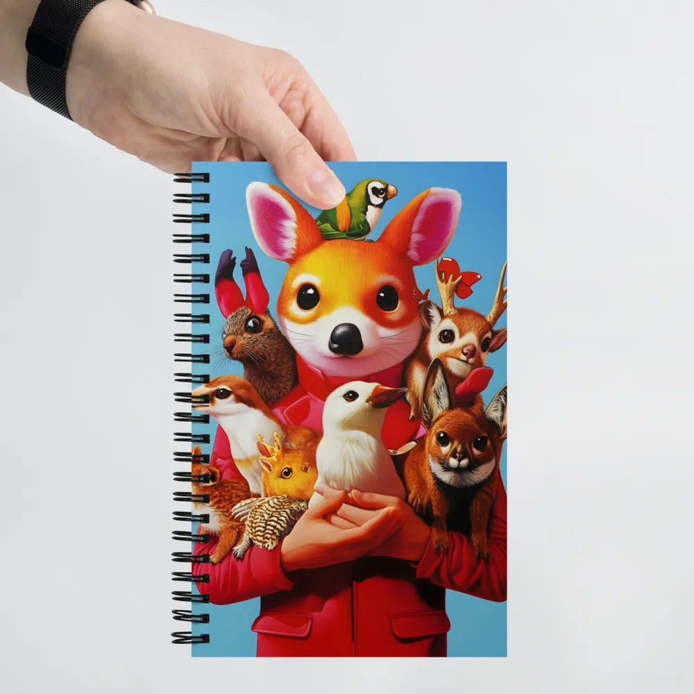 Whimsical Animal Companions 
 Spiral Notebook | 140 pages