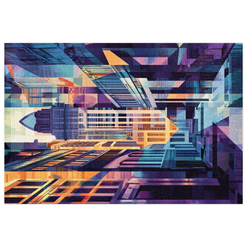 Abstract Cityscape Art | Jigsaw Puzzle (252/520 pieces)