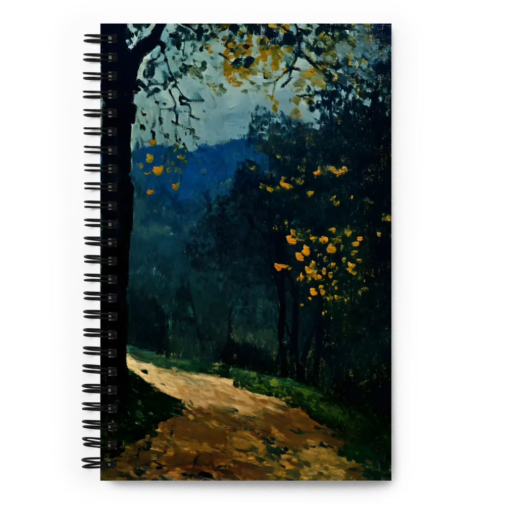 Enchanted Forest Path at Dusk 
 Spiral Notebook | 140 pages