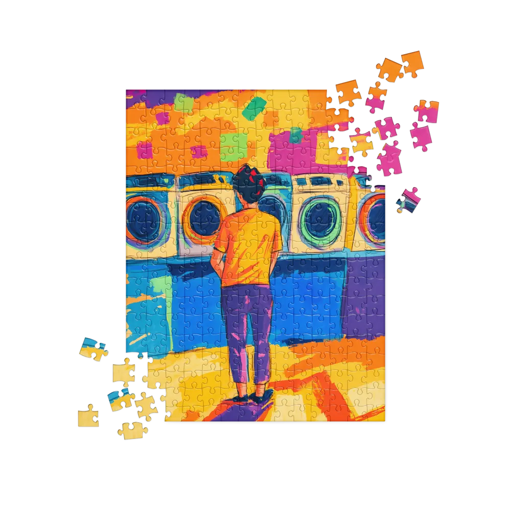 Vibrant Laundromat 
 Jigsaw Puzzle