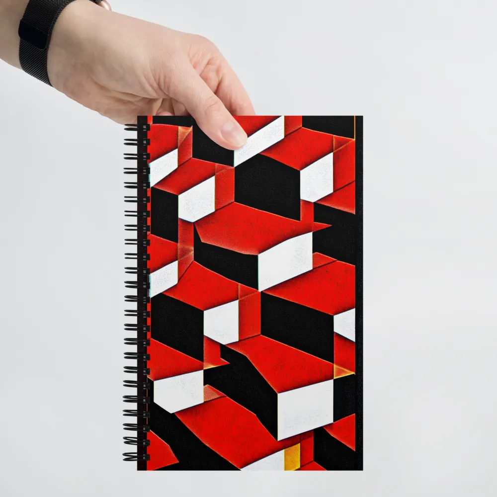 Three-Dimensional Cubes 
 Spiral Notebook | 140 pages