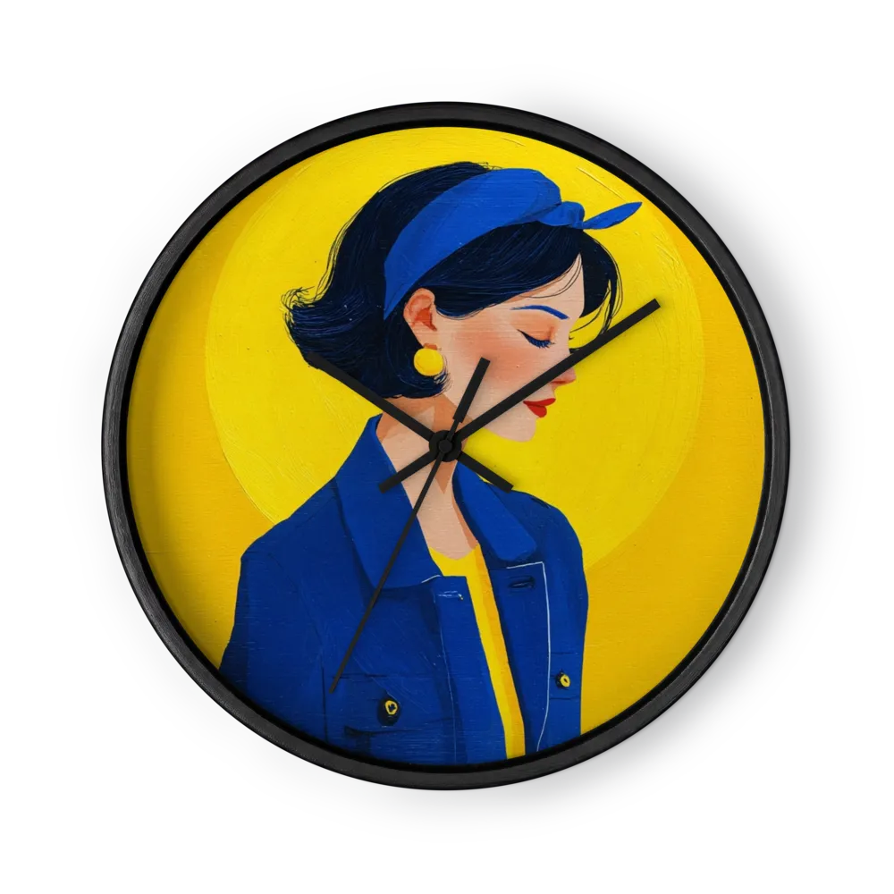 Azure & Gold | Wall Clock