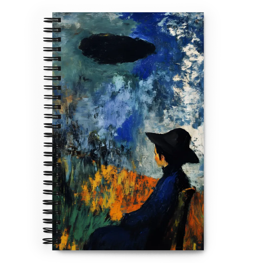 Contemplation Under an Abstract Sky 
 Spiral Notebook | 140 pages