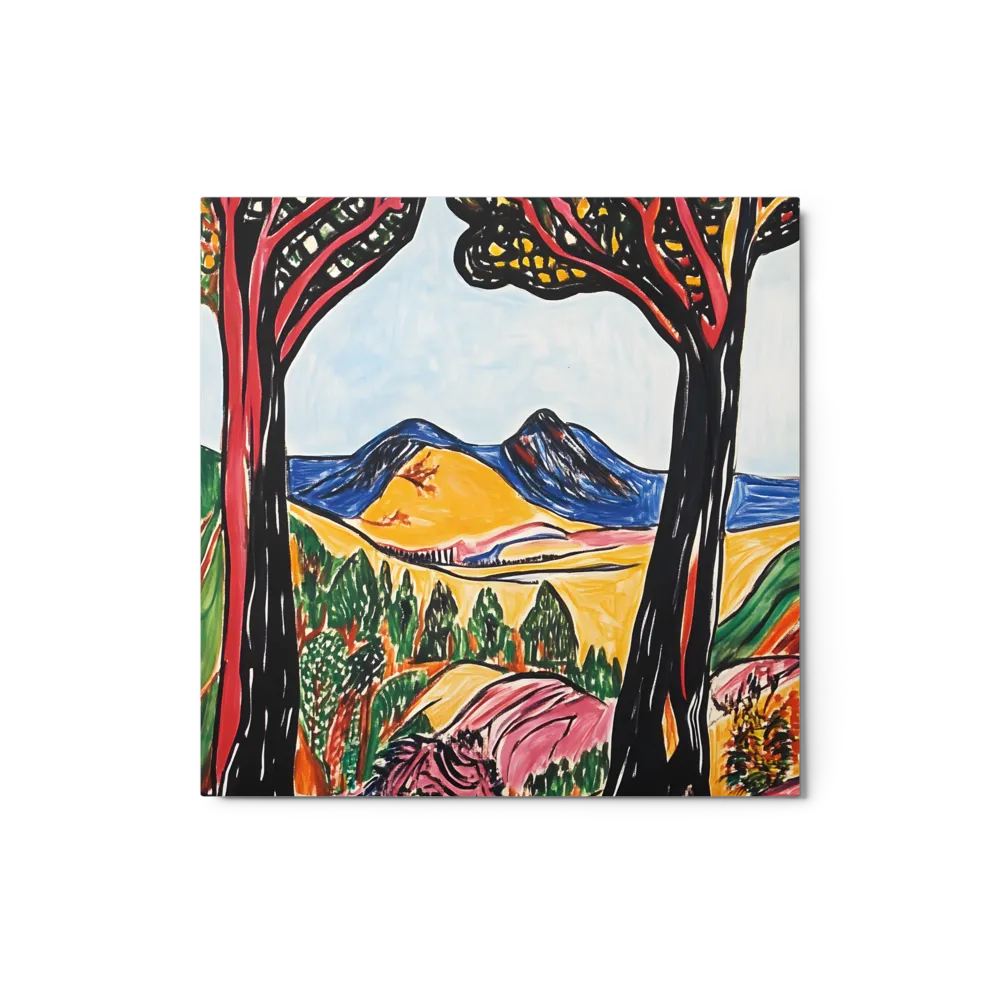 Vibrant Expressionist Landscape