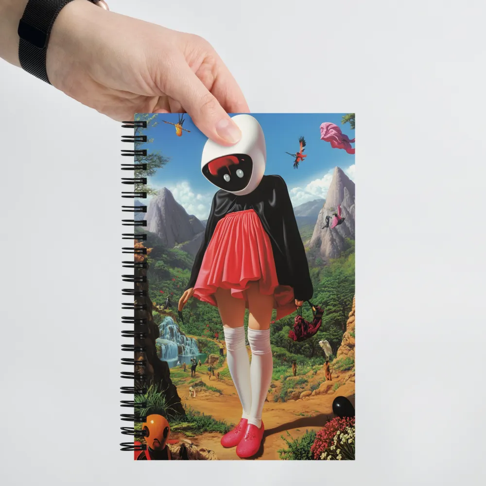 The Helmeted Wanderer 
 Spiral Notebook | 140 pages
