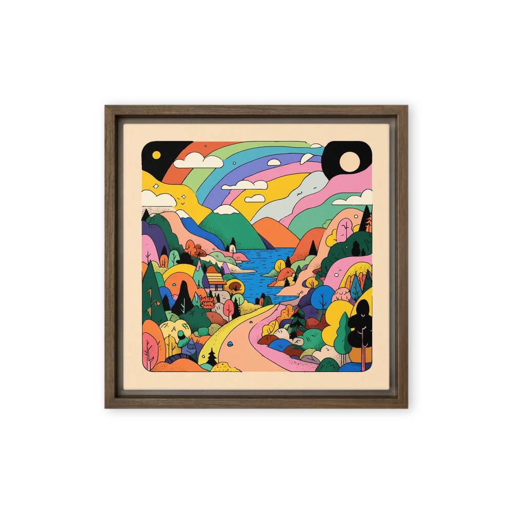 Vibrant Rainbow Valley | Art Print