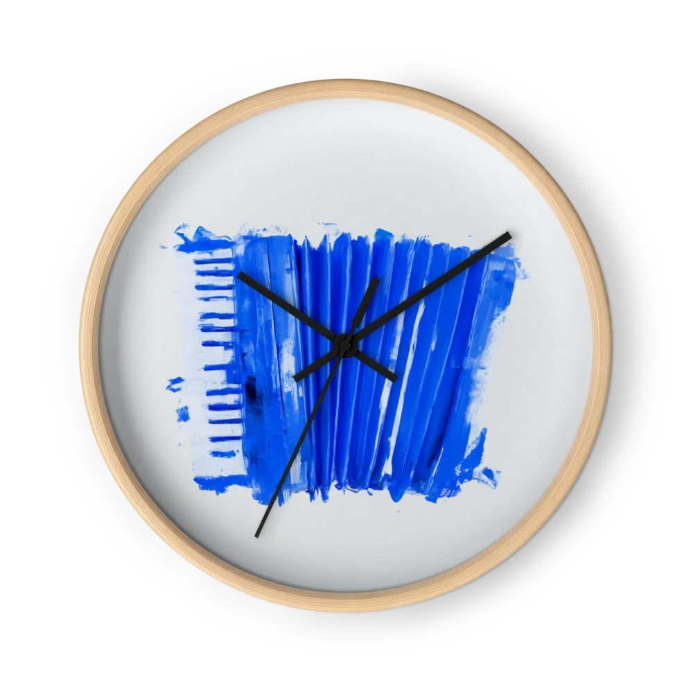Cobalt Impasto Expressionism Clocks — One Blue, Thick Strokes