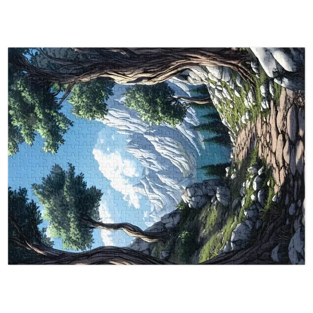 Serene Mountain Landscape | Jigsaw Puzzle (252/520 pieces)