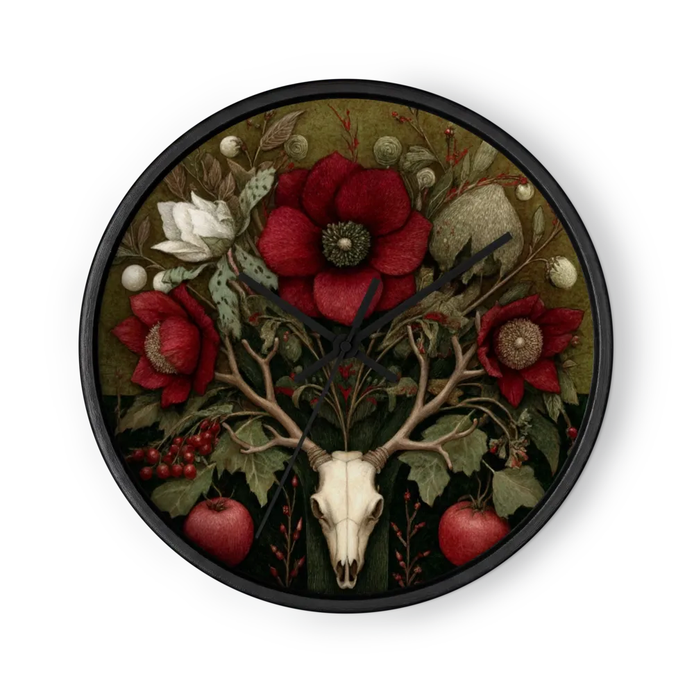 Botanical Deer Skull