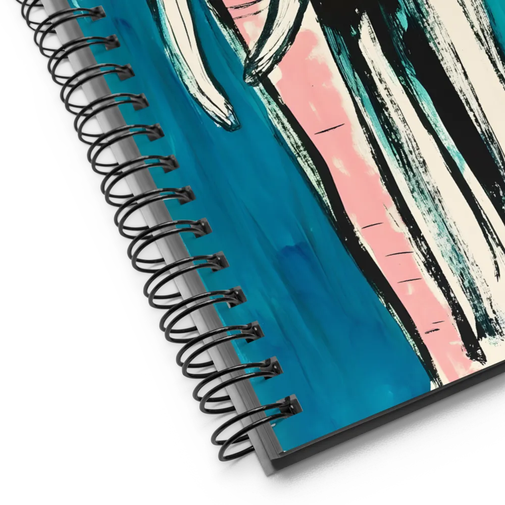 Playful Elephant Abstract 
 Spiral Notebook | 140 pages