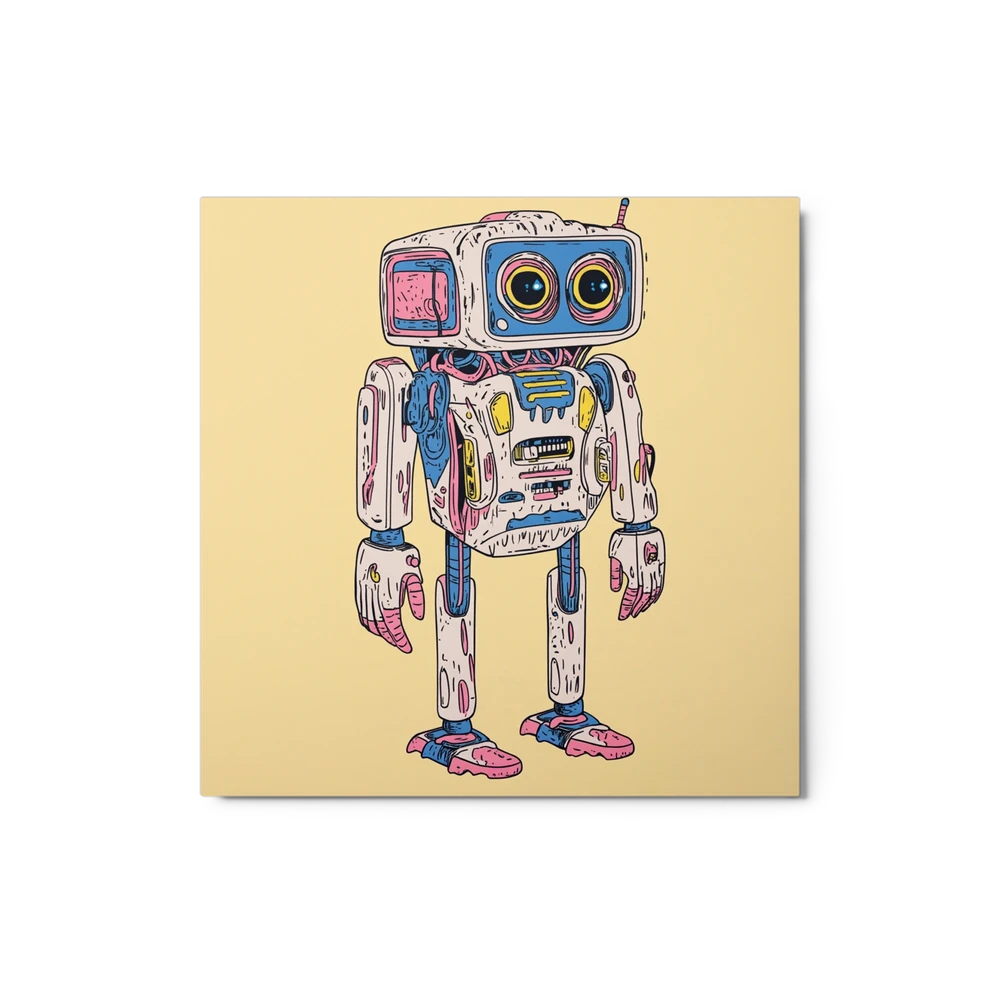 Television Head Robot | Art Print