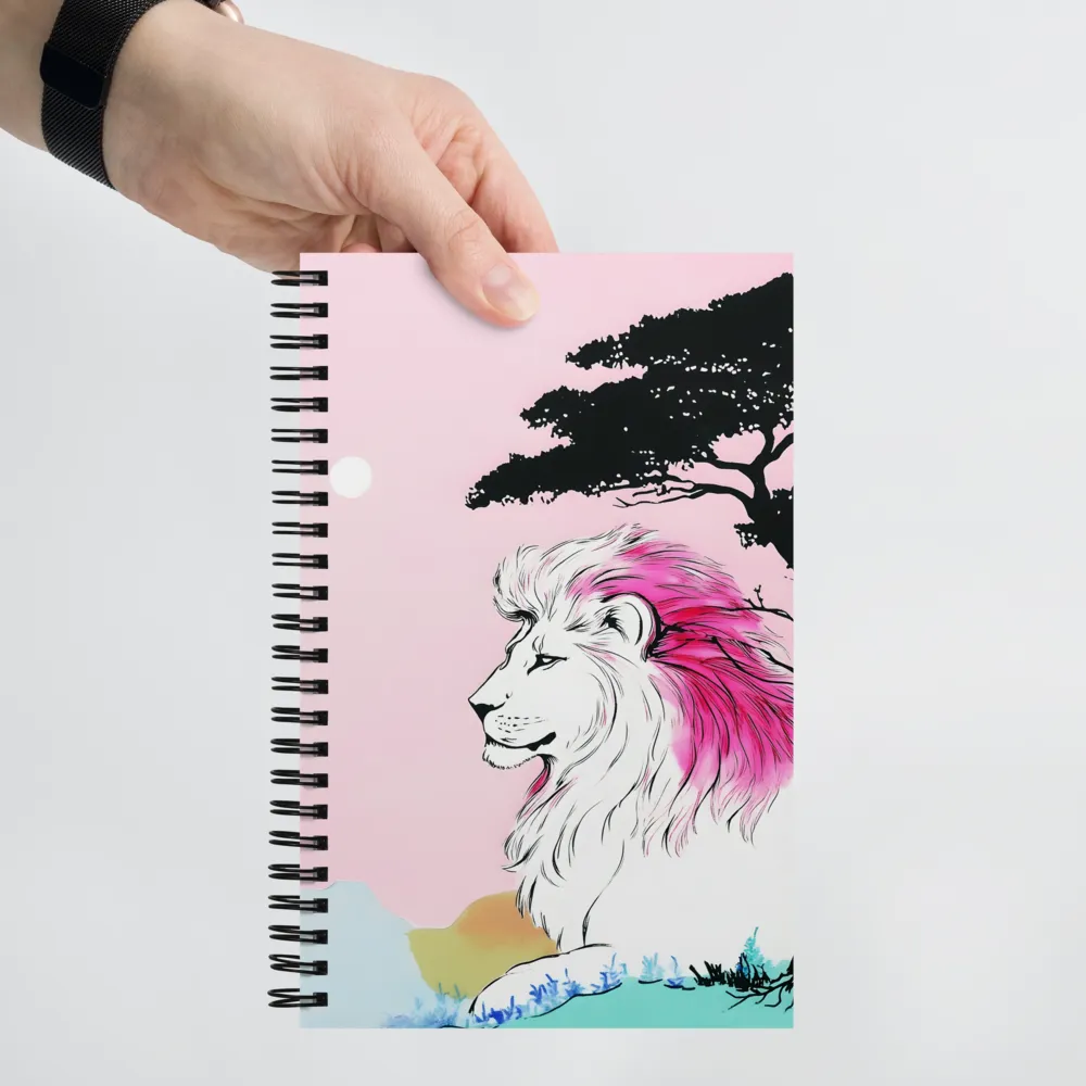 Lion's Pastel Reverie 
 Spiral Notebook | 140 pages