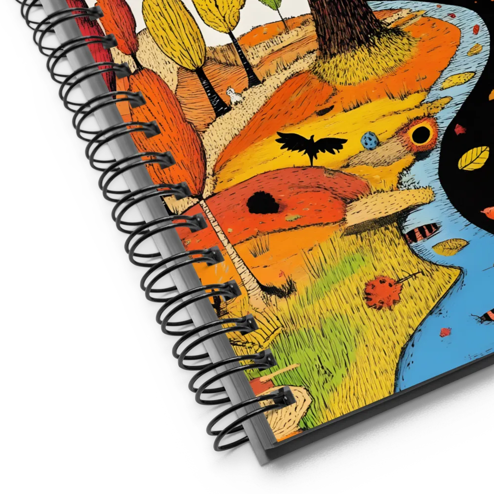 Whimsical Autumn Journey 
 Spiral Notebook | 140 pages