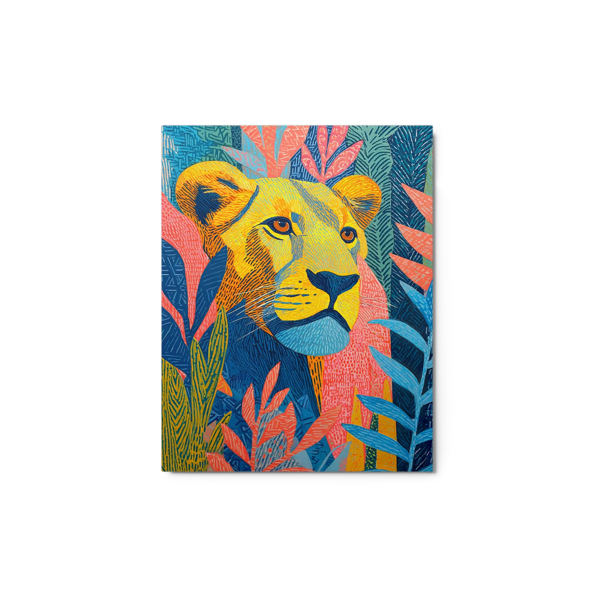 Golden Lioness in the Foliage