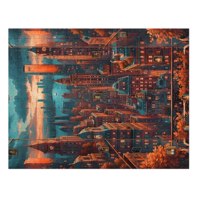 Twilight Harbor City | Jigsaw Puzzles