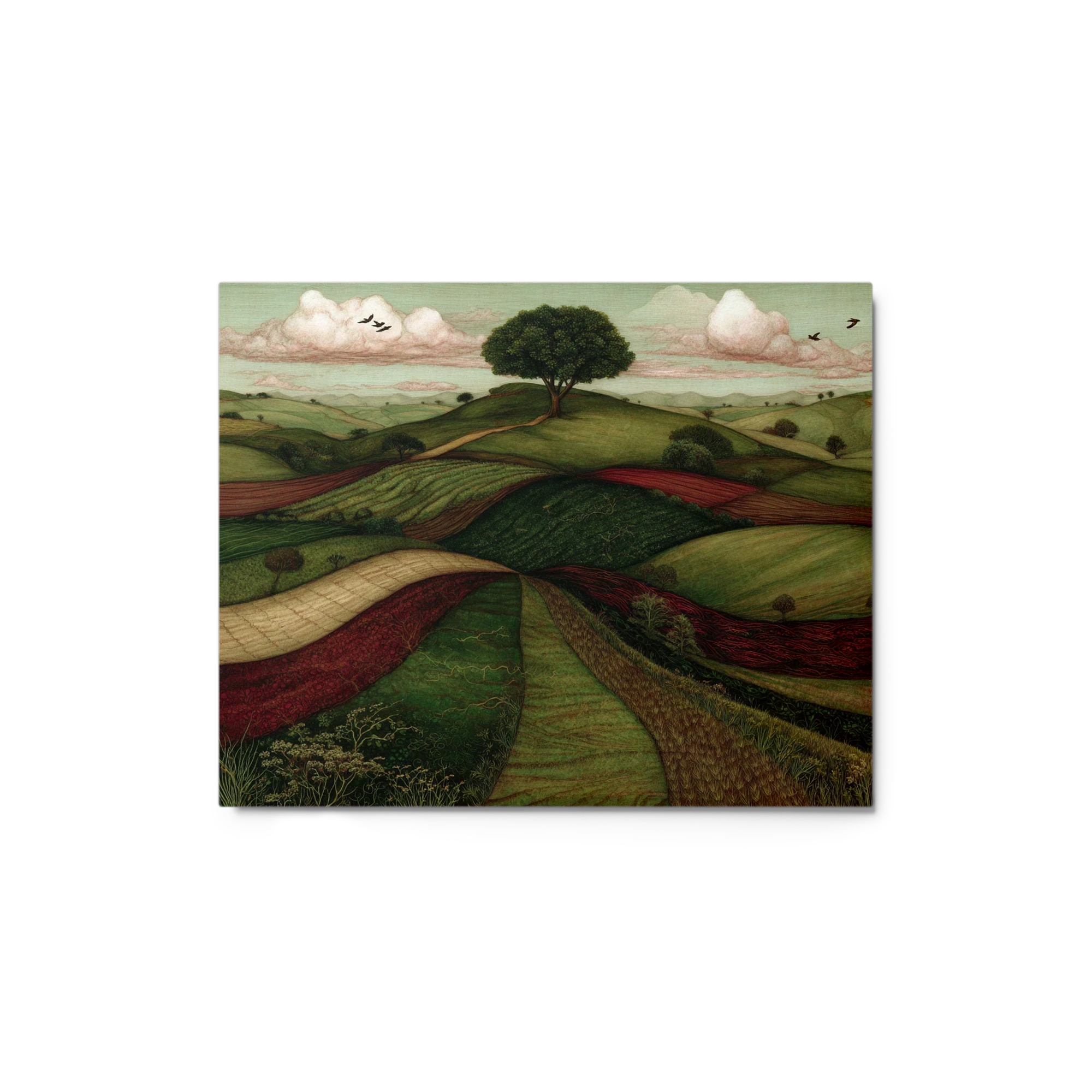 Rolling Hills and Solitary Tree