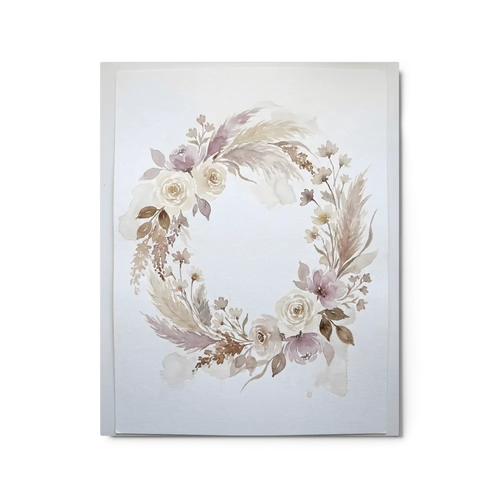 Bohemian Floral Wreath | Art Print
