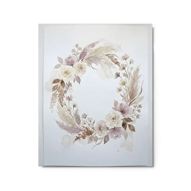 Bohemian Floral Wreath | Art Print