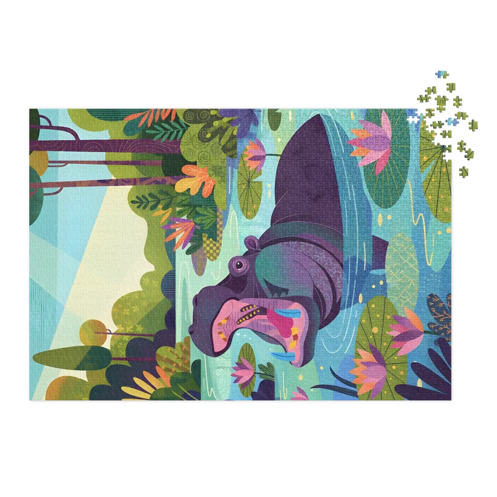 Lily Pond Hippo