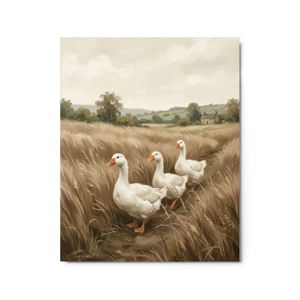 Geese in the Meadow | Art Print